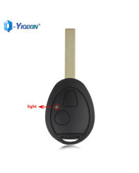 YIQIXIN-funda inteligente para llave de coche, carcasa de 2 botones para MG, BMW, R50 Mini Cooper S, R53, Land Rover 75, ZT, Z3,