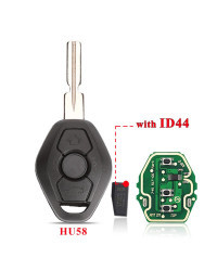 Mando a distancia jingyuqin 10 Uds DIY para BMW EWS 1/3/5/7 serie X3 X5 Z3 Z4 con Chip ID44 transmisor de entrada sin llave HU58