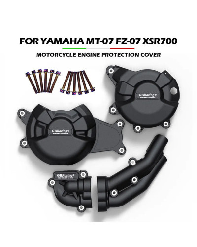 Protector de cubierta de motor de motocicletas para Yamaha MT07 FZ07 X