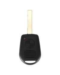 KEYYOU-carcasa de llave remota de 3 botones para BMW, carcasa de mando a distancia sin cortar para BMW E31 E36 E34 E32 E38 E39 E