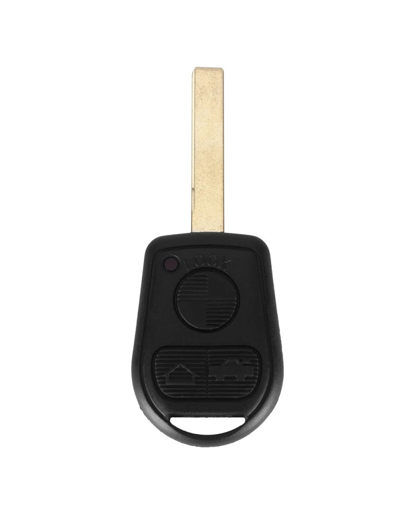 KEYYOU-carcasa de llave remota de 3 botones para BMW, carcasa de mando a distancia sin cortar para BMW E31 E36 E34 E32 E38 E39 E