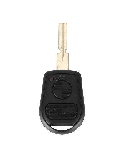 KEYYOU-carcasa de llave remota de 3 botones para BMW, carcasa de mando a distancia sin cortar para BMW E31 E36 E34 E32 E38 E39 E