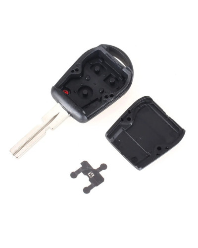 KEYYOU-carcasa de llave remota de 3 botones para BMW, carcasa de mando a distancia sin cortar para BMW E31 E36 E34 E32 E38 E39 E