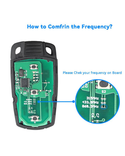 KEYYOU-llave inteligente remota para coche CAS3 CAS3 +, 315/433/868Mhz, para BMW Serie 1/3/5/7, X5, X6, Z4, E60, E70, E90, CAS3,