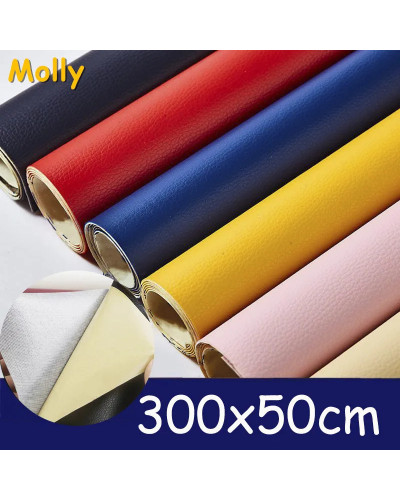 Self-adhesive Leather,PU Leather Fabric Stickers for Sofa Car Seat Off