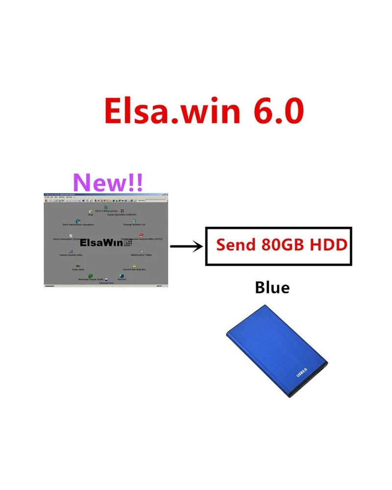 2024 Hot Sale ElsaWin 6.0 Auto Repair Software For Audi Elsa Win 6.0 L