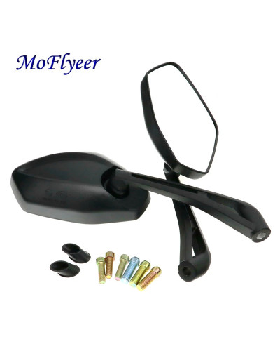 MoFlyeer-espejo retrovisor Universal para motocicleta, retrovisor tras