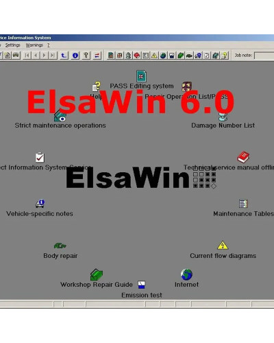 2024 Hot Sale ElsaWin 6.0 Auto Repair Software For Audi Elsa Win 6.0 L