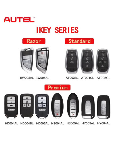 AUTEL-llave inteligente remota Universal IKEYBW003/4AL HD004/05BL NS004/05AL HY003/04AL AT003BL/04CL para programador MaxiIM KM1