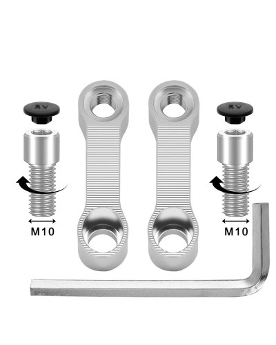 Extensión de espejos retrovisores para motocicleta, adaptador de exten