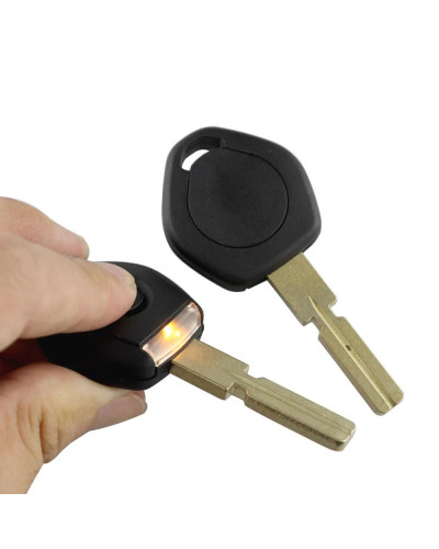 YIQIXIN llave de estilo antiguo para coche, carcasa de llave remota, transpondedor, 4 pistas, HU58 con luz LED, para Bmw 3, 5, 7