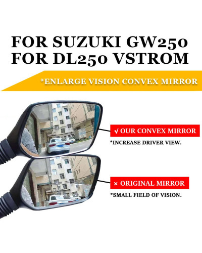 Espejos retrovisores convexos para Suzuki DL 250 v-strom GW250 DL250 V