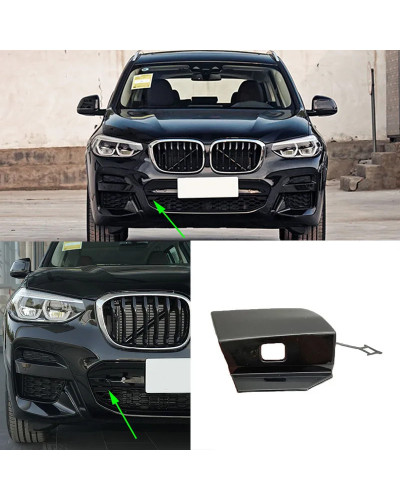 Cubierta de gancho de remolque para parachoques delantero y trasero de coche, tapa de ojo de remolque para BMW X3, M-SPORT, G01,