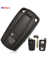 Jingyuqin-carcasa de llave de coche remota inteligente, reemplazo Fob, 3 botones para BMW 1, 3, 5, 6 Series, E61, E90, E82, E70,