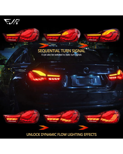 Montaje de luz trasera para BMW, lámpara LED de freno de giro, DRL, escala Dragón, GTS, F32, F33, F36, F82, F83, serie 4, M4, 20