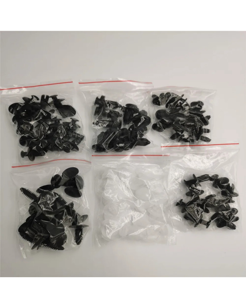 100Pc Clips de sujeción automáticos remache Clips de coche mixtos para