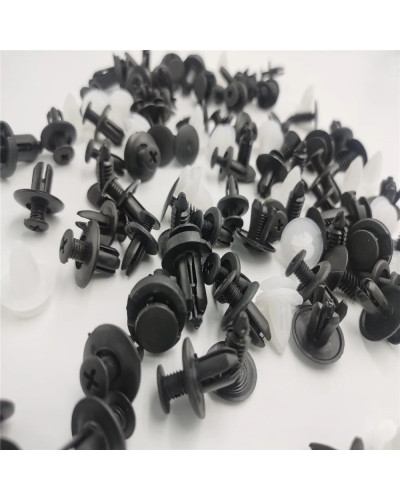 100Pc Clips de sujeción automáticos remache Clips de coche mixtos para