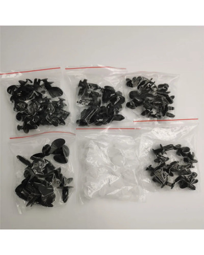 100Pc Clips de sujeción automáticos remache Clips de coche mixtos para