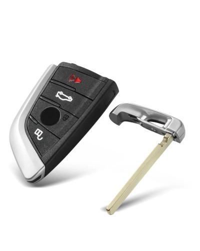 KEYYOU-llave de coche Go Remote sin llave para BMW serie 1, 3, 5, 7, X1, X3, X5, X6, X7 F, CAS4 + FEM 2011-2017 ID49 3/4, botón 