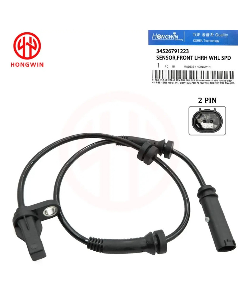 HONGWIN-Sensor ABS de velocidad de rueda delantera, trasera, izquierda y derecha, 34526791223, 34526791225, para BMW serie 1, 2,