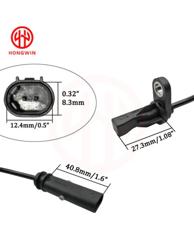 HONGWIN-Sensor ABS de velocidad de rueda delantera, trasera, izquierda y derecha, 34526791223, 34526791225, para BMW serie 1, 2,