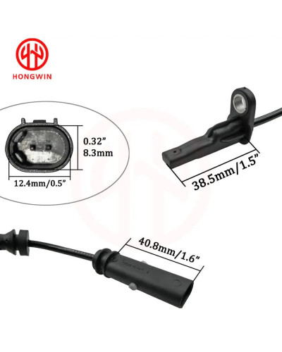 HONGWIN-Sensor ABS de velocidad de rueda delantera, trasera, izquierda y derecha, 34526791223, 34526791225, para BMW serie 1, 2,