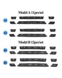 Cubierta de botón de aire acondicionado de coche, tapas de interruptor de Audio, reemplazo para BMW serie 5, 7, X5, X6, F10, F18