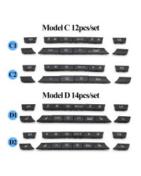 Cubierta de botón de aire acondicionado de coche, tapas de interruptor de Audio, reemplazo para BMW serie 5, 7, X5, X6, F10, F18