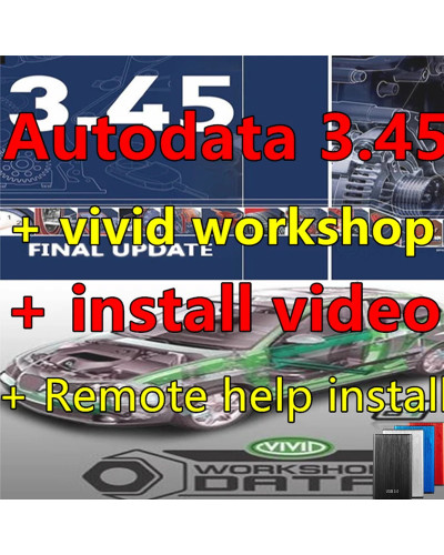 Newest version Autodata 3.45 and vivid workshop 10.2 Auto Repair Softw