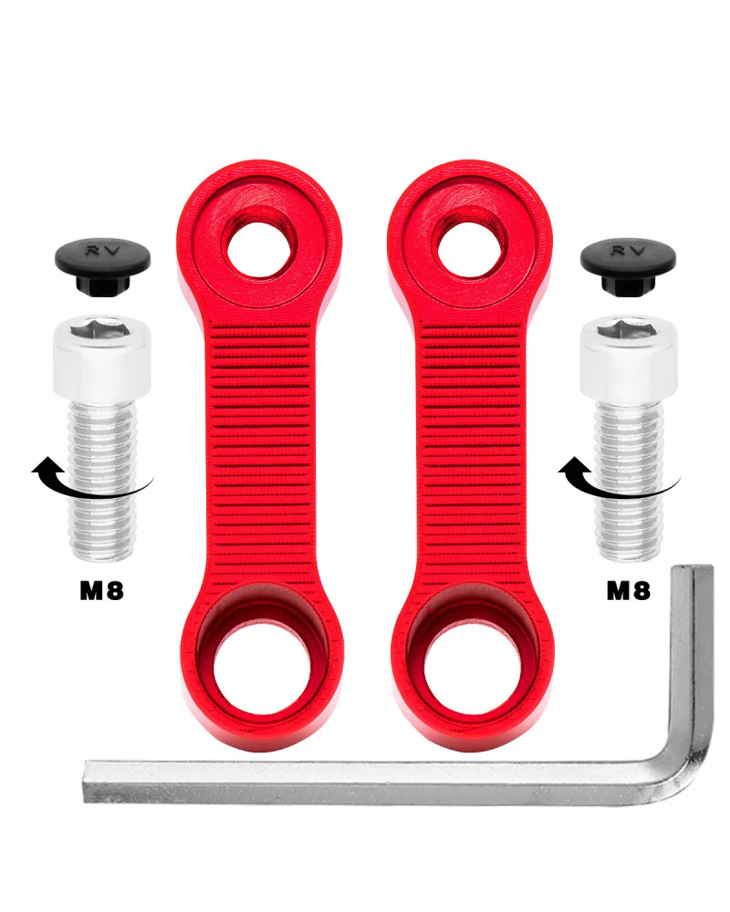 Extensión de espejos retrovisores para motocicleta, adaptador extensor