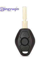 Jingyuqin-mando a distancia para coche, carcasa de llave para BMW Serie 3/5/7, sistema CAS2, 868Mhz con Chip ID46, hoja HU58 HU9