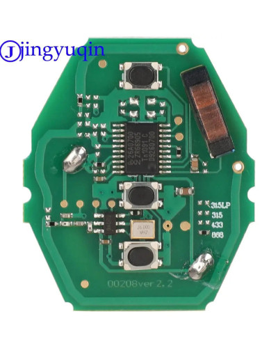 Jingyuqin-mando a distancia para coche, carcasa de llave para BMW Serie 3/5/7, sistema CAS2, 868Mhz con Chip ID46, hoja HU58 HU9