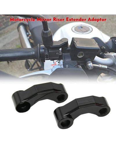 Adaptador extensor elevador de espejo para motocicleta, montaje en man