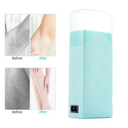 foreverlily Depilatory Wax Heater Machine Roll On Wax Cartridge Hair Removal Cream Heating Device Home Epilator Waxing Warmer