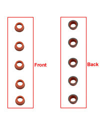 Kit de reparación de junta de sello de colector de entrada de admisión de coche, 22/33MM, para Bmw E87, E46, E90, E91, E92, E93,