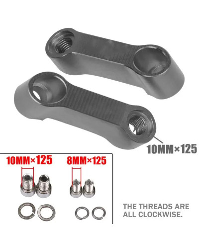 Extensores de espejo para motocicleta, adaptador de extensión para YAM