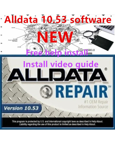 2023 Hot Newest alldata Auto Data Repair Diagram Software alldata 10.5