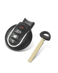 KEYYOU-funda para llave de coche, carcasa para mando a distancia inteligente, 3/4 botones, compatible con BMW Mini Cooper F54, F