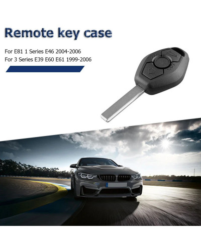 Funda para mando a distancia de coche, carcasa de 3 botones para BMW E81, E46, E39, E60, E61, E63, E38, E83