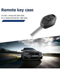 Funda para mando a distancia de coche, carcasa de 3 botones para BMW E81, E46, E39, E60, E61, E63, E38, E83