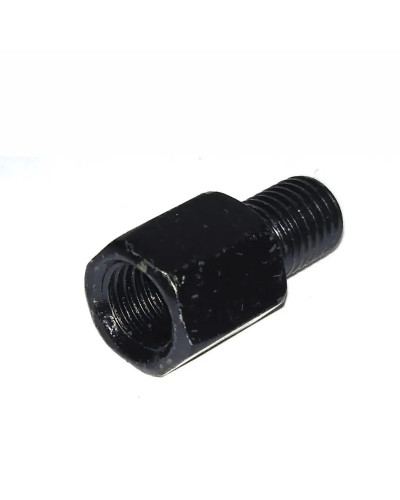 Par de adaptadores de espejo de motocicleta negros M10 10MM M8 8MM esp