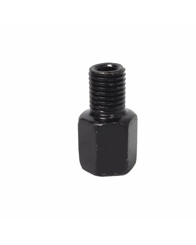 Par de adaptadores de espejo de motocicleta negros M10 10MM M8 8MM esp