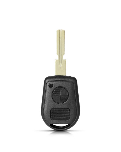 KEYYOU-Funda de mando a distancia para coche, carcasa de llave sin cortar, botones 2/3, compatible con BMW E31, E32, E34, E36, E