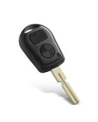 KEYYOU-Funda de mando a distancia para coche, carcasa de llave sin cortar, botones 2/3, compatible con BMW E31, E32, E34, E36, E