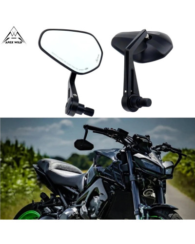 Espejo retrovisor para manillar de motocicleta, para Yamaha MT-07 MT-0