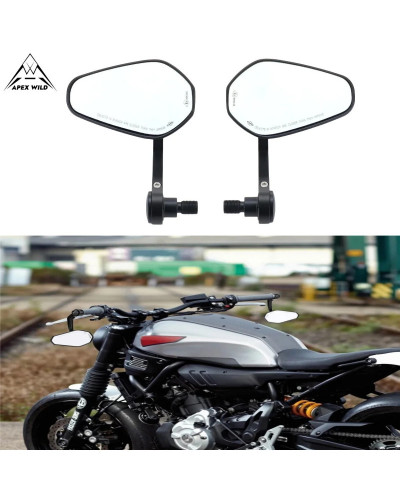 Espejo retrovisor para manillar de motocicleta, para Yamaha MT-07 MT-0