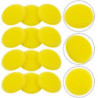 Foam Sponges Yellow Pads Waxing Polishing Applicator Cleaning 100*6mm Fine pore polyester 12pcs Auto Sale 2018