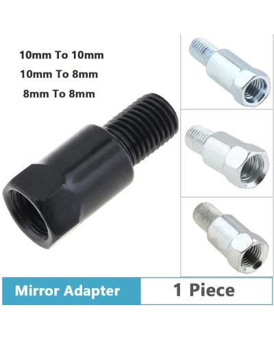 Adaptadores de espejo para motocicleta M10 10MM M8 8MM, adaptador de t