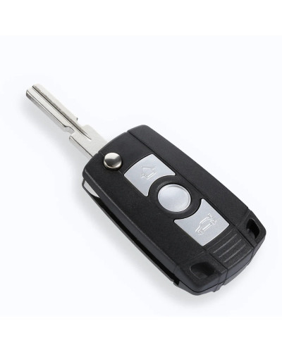 BESTKEYModified Flip 3 botones Remote Key Shell para BMW Z3 Z4 X3 X5 46 E60 E83 E53 E36 E38 con HU58/HU92 Blade Case plegable Fo