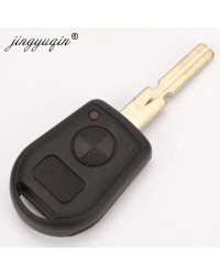 Jingyuqin-carcasa de llave de coche, mando a distancia, 2 botones, reemplazo, para BMW E31, E32, E34, E36, E38, E39, E46, Z3